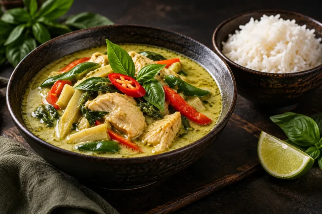Thai green curry at Chilli N Chopsticks in Kitchener